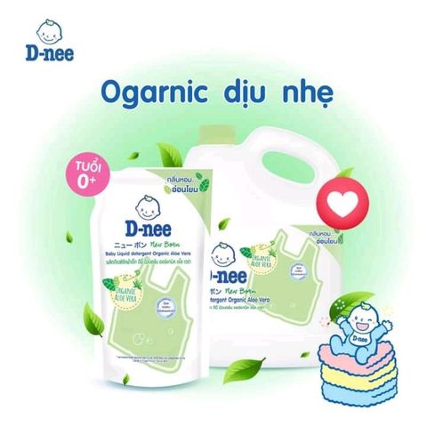 Nước Giặt Xả Dnee Thái Lan 2 Trong 1 Cho Bé - 600ml Hương Hoa Lavender, Nha Đam, Ban Mai, Dịu Nhẹ, An Toàn Cho Da Nhạy Cảm
