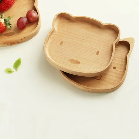 Khay Gỗ Decor Hình Gấu, Mèo