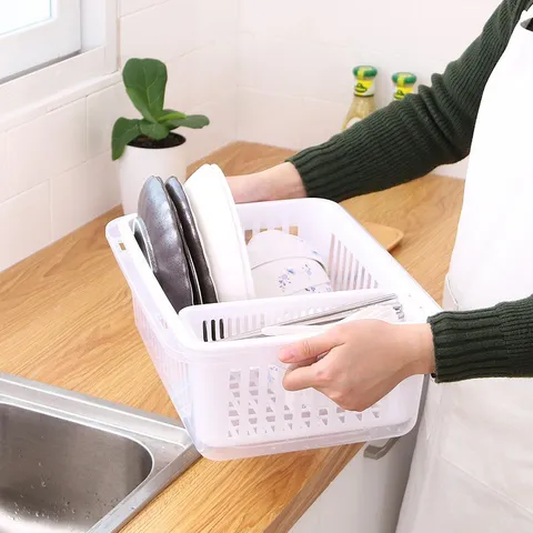 Rổ Úp Chén Bát, Đồ Dùng Ăn Dặm Cho Bé Có Nắp Đậy Vệ Sinh, Chống Bụi, Côn Trùng, Úp Chén Bát, Bình Sữa, Đồ Dùng Gia Đình