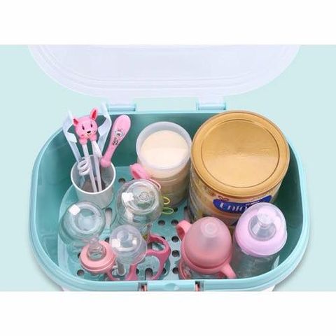 Giá úp Bình Sữa HL-1589 JUPIN/Holla Có Nắp Đậy, Khay Hứng Nước Tháo Rời, Thiết Kế Tiện Lợi Cho Mẹ và Bé