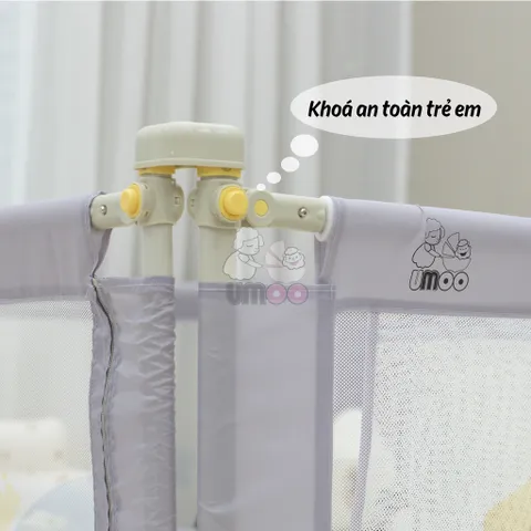 [HCM] Thanh Chắn Giường Hươu Umoo UM-0812 UM-0813 Bản Nâng Cấp Mới Nhất 2023, Chặn Giường Chống Ngã An Toàn Cho Bé