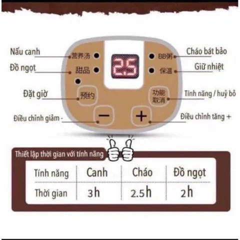 (Tặng thố thủy tinh) Nồi nấu cháo chậm Lotor 1 lít