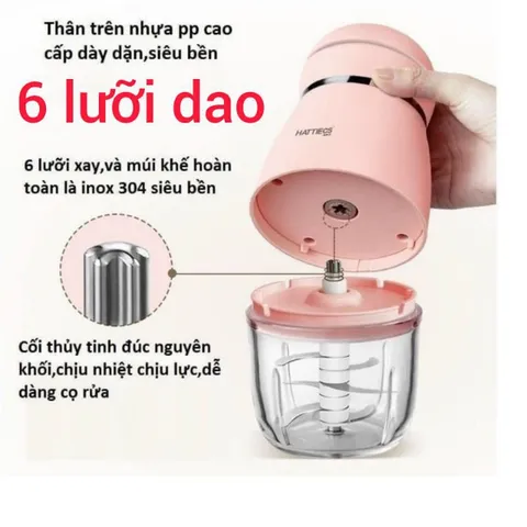 Máy xay đa năng HATTIECS/TOPWOW 0.3L, máy xay ăn dặm cho bé