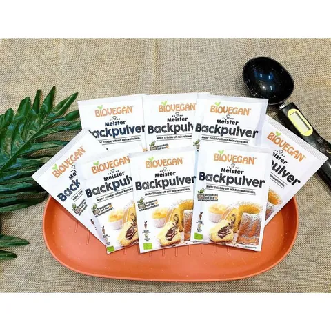 Bột nở Hữu cơ Biovegan 17g - xuất xứ Đức, Date 2024