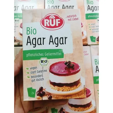 Bột Agar Rau Câu Hữu Cơ RUF bio Đức - Bột Làm Thạch Rau Câu Cho Bé - Date 2023