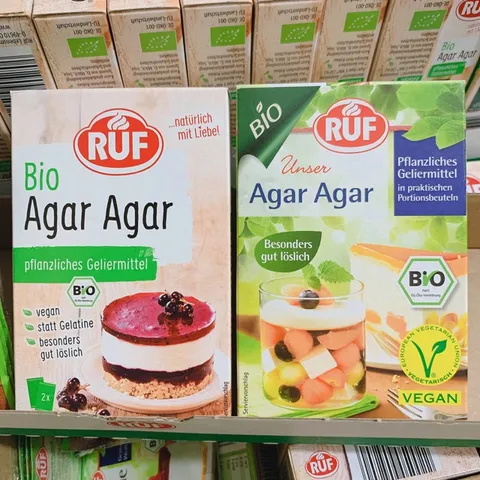 Bột Agar Rau Câu Hữu Cơ RUF bio Đức - Bột Làm Thạch Rau Câu Cho Bé - Date 2023