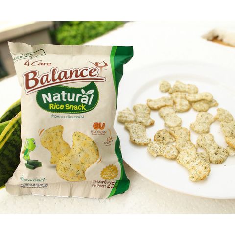 Bánh Gạo Hữu Cơ 4Care Balance Thái Lan 25g,Thơm Ngon, Dễ Tan, Chống Hóc, Nghẹn, Giúp Bé Thành Thạo Kỹ Năng Xử Lý Thức ăn