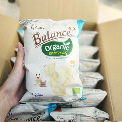 Bánh Gạo Hữu Cơ 4Care Balance Thái Lan 25g,Thơm Ngon, Dễ Tan, Chống Hóc, Nghẹn, Giúp Bé Thành Thạo Kỹ Năng Xử Lý Thức ăn