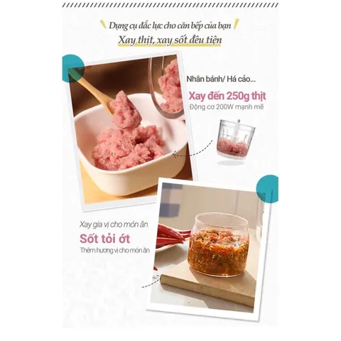 [BẢO HÀNH 18 THÁNG] Máy Xay Bear 0,6L Hình Nơ Tích Hợp 2 Chức Năng Xay Cho Bé Ăn Dặm Model GR-B06V1, Dung Tích Bear 0.6L