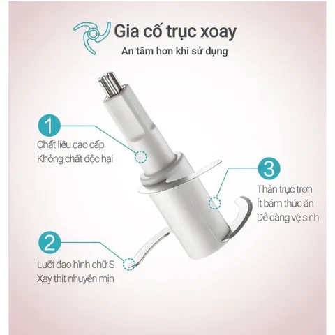 [BẢO HÀNH 18 THÁNG] Máy Xay Bear 0,6L Hình Nơ Tích Hợp 2 Chức Năng Xay Cho Bé Ăn Dặm Model GR-B06V1, Dung Tích Bear 0.6L