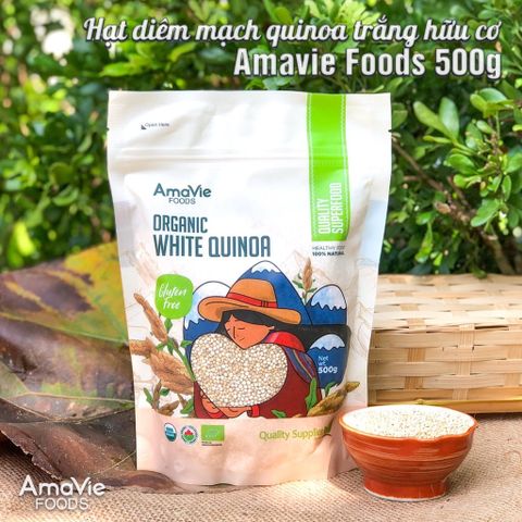 Hạt Diêm Mạch Hữu Cơ Trắng/ 3 Màu Amavie - Date 1.2024