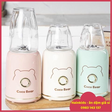 (BH 18 THÁNG) Máy Xay 3 Cối Cocobear Cho Bé ăn Dặm 8 Lưỡi Dao, Máy Xay Coco Bear 3 Cối Tiện Dụng, Giá Rẻ