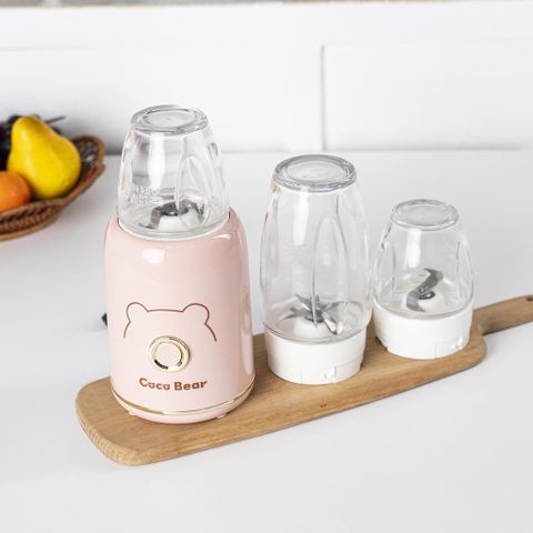(BH 18 THÁNG) Máy Xay 3 Cối Cocobear Cho Bé ăn Dặm 8 Lưỡi Dao, Máy Xay Coco Bear 3 Cối Tiện Dụng, Giá Rẻ