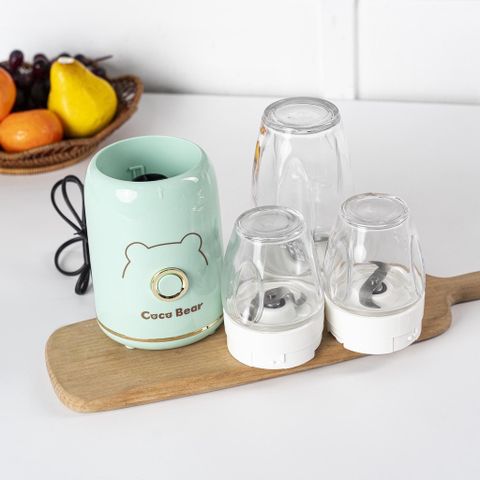 (BH 18 THÁNG) Máy Xay 3 Cối Cocobear Cho Bé ăn Dặm 8 Lưỡi Dao, Máy Xay Coco Bear 3 Cối Tiện Dụng, Giá Rẻ