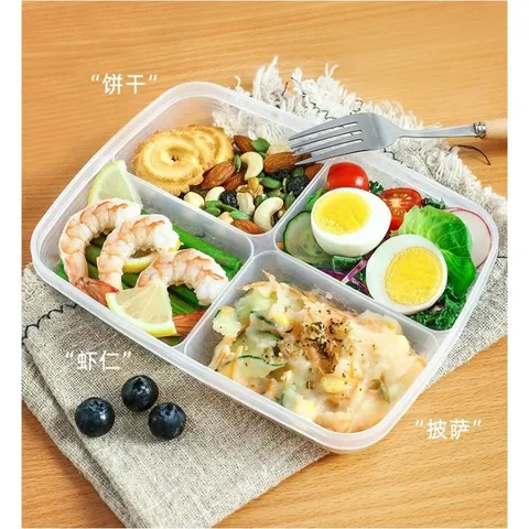 Hộp chia ngăn Nayaka 710ml nắp dẻo - Hàng Nhật