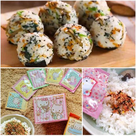 Gia Vị Rắc Cơm Kitty Nhật Bản Cho Bé Ăn Dặm Bổ Sung Dinh Dưỡng Vitamin Canxi DHA Dùng Để Rắc Cháo Trộn Cơm Date 6/2022