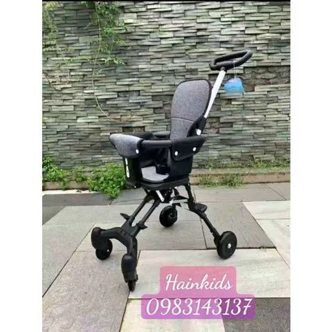 Xe Đẩy 2 Chiều, Gấp Gọn Umoo Um-02134, Có Mái Che, Đệm Lót Cho Bé Đi Dạo, Dã Ngoại, Mang Lên Máy Bay Du Lịch