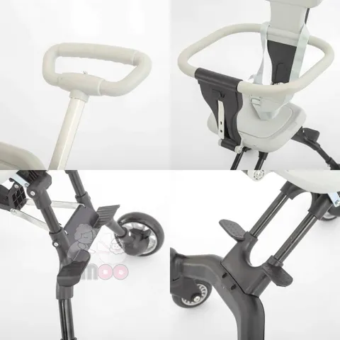 Xe Đẩy 2 Chiều, Gấp Gọn Umoo Um-02134, Có Mái Che, Đệm Lót Cho Bé Đi Dạo, Dã Ngoại, Mang Lên Máy Bay Du Lịch