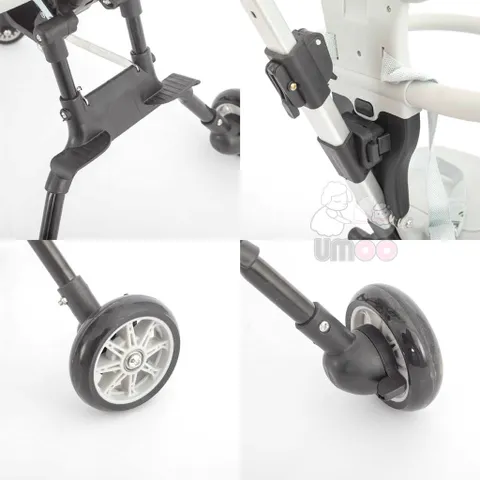 Xe Đẩy 2 Chiều, Gấp Gọn Umoo Um-02134, Có Mái Che, Đệm Lót Cho Bé Đi Dạo, Dã Ngoại, Mang Lên Máy Bay Du Lịch