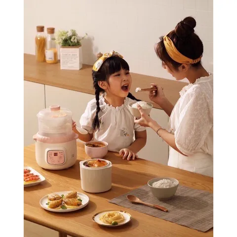 Phụ kiện thố sứ, vòng đỡ thố sứ, nắp, xửng hấp nồi nấu chậm Lotor/Kichi 1L