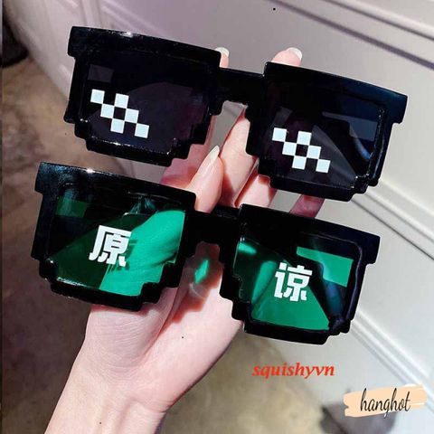 Kính Mát 8 Bit Minecraft - Kính Râm Thug Life Chất Lượng Cao Dành Cho Trẻ Em & Người Lớn - Quà Tặng Độc Đáo và Vui Nhộn