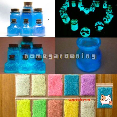 Bột Dạ Quang Phát Sáng 10g - Hạt Phát Sáng Đêm Cho Dự Án DIY, Sơn Nghệ Thuật, Trang Trí Đồ Dùng