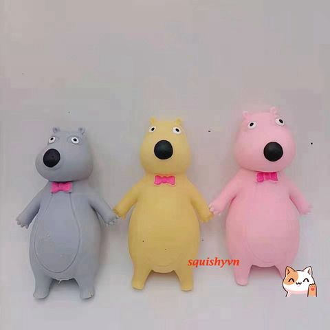 Gấu Chậm Nở Siêu Dễ Thương Squishy - Đồ Chơi Trẻ Em Tăng Kích Thước 10cm, An Toàn và Không Độc Hại, Giải Stress Thú Vị