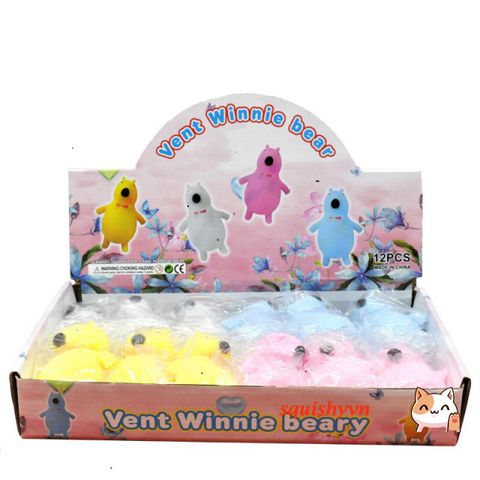Gấu Chậm Nở Siêu Dễ Thương Squishy - Đồ Chơi Trẻ Em Tăng Kích Thước 10cm, An Toàn và Không Độc Hại, Giải Stress Thú Vị