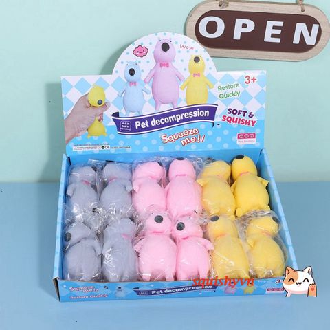 Gấu Chậm Nở Siêu Dễ Thương Squishy - Đồ Chơi Trẻ Em Tăng Kích Thước 10cm, An Toàn và Không Độc Hại, Giải Stress Thú Vị