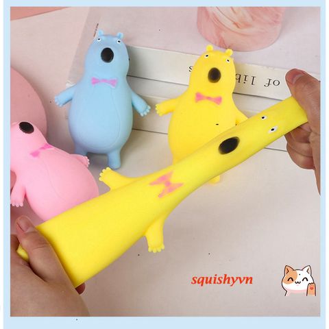 Gấu Chậm Nở Siêu Dễ Thương Squishy - Đồ Chơi Trẻ Em Tăng Kích Thước 10cm, An Toàn và Không Độc Hại, Giải Stress Thú Vị