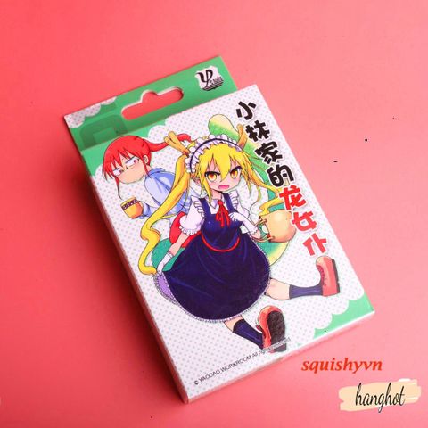 Bộ 54 Thẻ Bài Poker Miss Kobayashi's Dragon Maid - Thẻ Chơi Anime Nhật Bản Độc Đáo, Quà Tặng Fan Anime