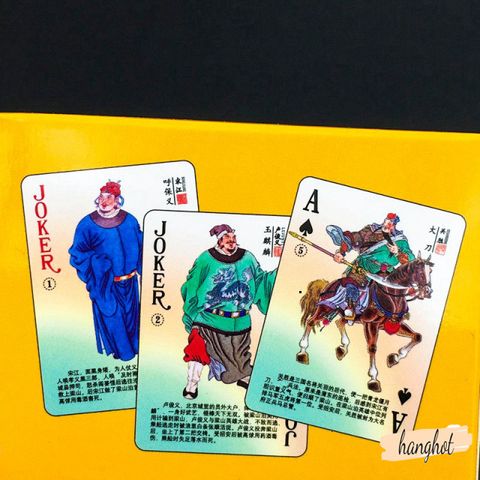 Bộ 54 Thẻ Bài Nghệ Thuật Tây Du Ký, Tam Quốc, Thủy Hử và Hồng Lâu Mộng - Thẻ Bài Poker Anime Cao Cấp