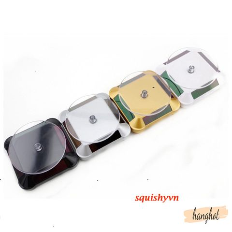 Bàn Xoay 360 Độ Năng Lượng Mặt Trời - Đế Trưng Bày Đồ Trang Sức Tiết Kiệm Năng Lượng, Tốc Độ 3 Vòng/Phút, Chất Liệu ABS Bền Bỉ
