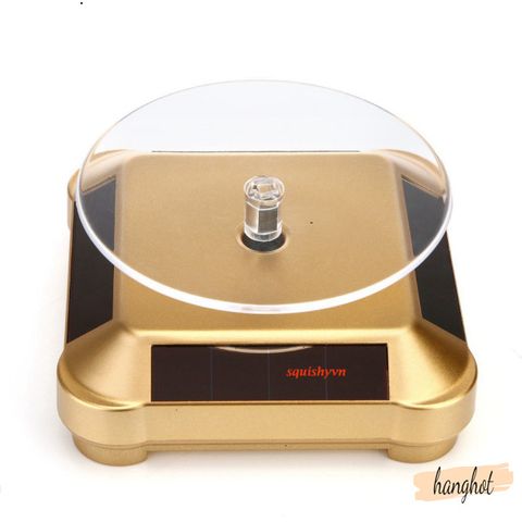 Bàn Xoay 360 Độ Năng Lượng Mặt Trời - Đế Trưng Bày Đồ Trang Sức Tiết Kiệm Năng Lượng, Tốc Độ 3 Vòng/Phút, Chất Liệu ABS Bền Bỉ