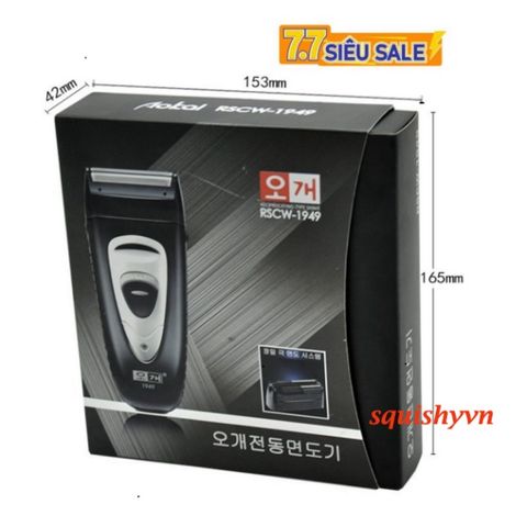 Máy Cạo Râu Không Dây Aokai RSCW-1949 - Lưỡi Kép Titanium Cao Cấp, An Toàn, Dễ Dàng Mang Theo Chất Liệu Sang Trọng