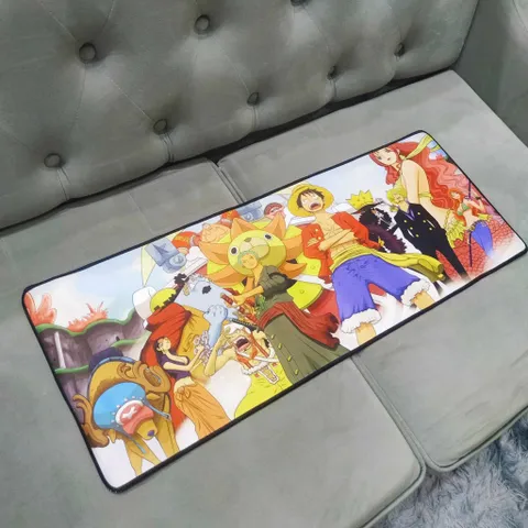 Miếng Lót Chuột One Piece 47 - Pad Chống Nước 80x30cm Dày 3mm, Phù Hợp Chuyên Game, Chống Trượt, Bền Bỉ, Hình Hải Tặc
