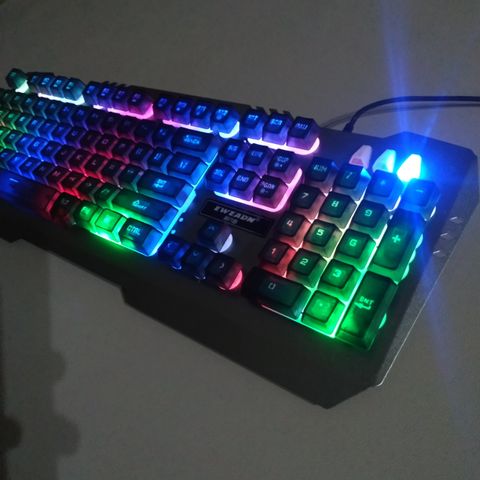 Combo Bàn Phím Chuột Gaming EWEADN K005 - Bàn Phím Giả Cơ LED RGB 7 Màu Chống Nước, Đối Tác Hoàn Hảo Cho Game Thủ