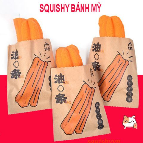 Bánh Mì Squishy Cute - Đồ Chơi Giải Tỏa Căng Thẳng, Squishy Mochi Mềm Dẻo Kèm Bao Bì Giấy, Quà Tặng Độc Đáo Cho Trẻ Em