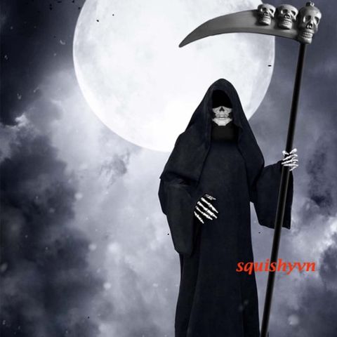 Bộ Trang Phục Thần Chết Kinh Dị Halloween - Bộ 3 Miếng với Áo Choàng, Găng Tay & Mũ Trùm Đầu Cho Tiệc Hóa Trang, Cosplay, Trick or Treat