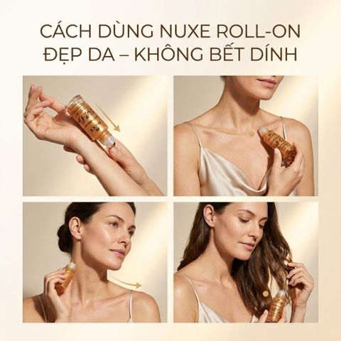 Dầu Dưỡng Nhũ Vàng NUXE Huile Prodigieuse OR Roll-On 60ml - Dưỡng Sáng Da, Mềm Mịn, Chiết Xuất Thiên Nhiên, Dạng Lăn Tiện Lợi