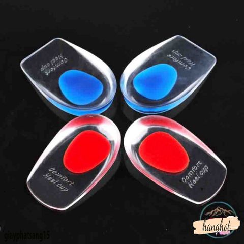 Giày Lót Silicon Tăng Chiều Cao Trong Suốt Cho Nam Nữ - Đệm Gót Chân Mềm Mại, Dễ Dàng Rửa Và Tái Sử Dụng