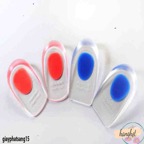 Giày Lót Silicon Tăng Chiều Cao Trong Suốt Cho Nam Nữ - Đệm Gót Chân Mềm Mại, Dễ Dàng Rửa Và Tái Sử Dụng
