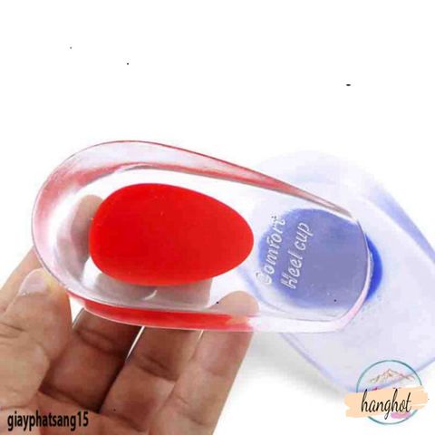 Giày Lót Silicon Tăng Chiều Cao Trong Suốt Cho Nam Nữ - Đệm Gót Chân Mềm Mại, Dễ Dàng Rửa Và Tái Sử Dụng