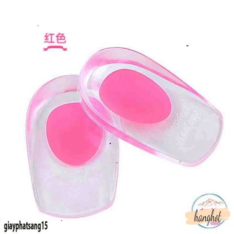 Giày Lót Silicon Tăng Chiều Cao Trong Suốt Cho Nam Nữ - Đệm Gót Chân Mềm Mại, Dễ Dàng Rửa Và Tái Sử Dụng