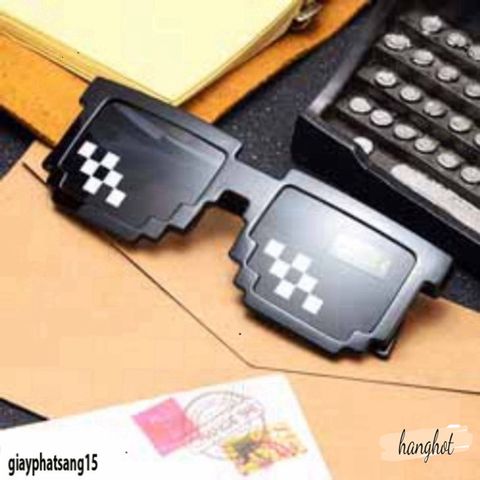 Mắt Kính Mosaic Thug Life Phong Cách Hip Hop UV400 cho Nam Nữ - Kính Mát Độc Đáo Thời Trang Năng Động