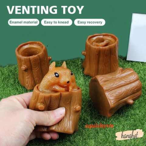Bóp Nén Hình Thú Squishy Đàn Hồi Giảm Stress - Đồ Chơi Thú Cưng Trong Cốc Dễ Thương, Quà Tặng Tuyệt Vời Cho Trẻ Em