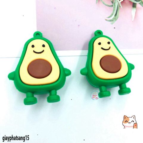 Móc Treo Quả Bơ Xinh Xắn Dễ Thương - Móc Khoá PVC Cỡ Lớn Làm Quà Tặng, Phụ Kiện Thời Trang Cá Tính