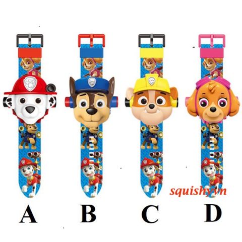 Đồng Hồ 3D Hình Paw Patrol Cho Trẻ Em - Đồng Hồ Đặc Biệt Cartoon Mới Nhất, Giao Hàng Nhanh Trong 1 Ngày