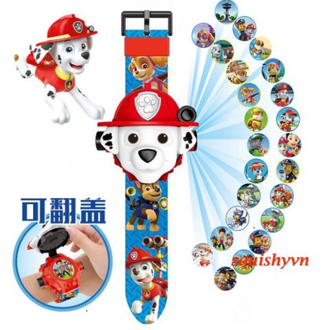 Đồng Hồ 3D Hình Paw Patrol Cho Trẻ Em - Đồng Hồ Đặc Biệt Cartoon Mới Nhất, Giao Hàng Nhanh Trong 1 Ngày