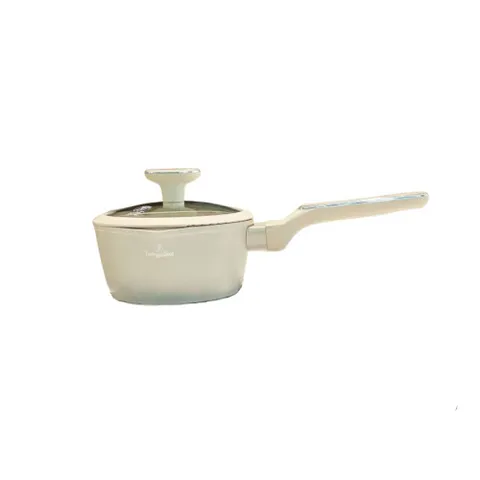Quánh có nắp Berlinger Haus 16cm màu kem – Chống dính TitanPro, Đáy Turbo, Nắp kính tiện lợi, An toàn, Dễ vệ sinh